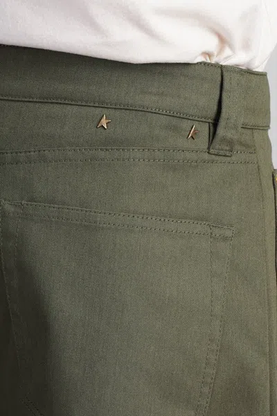 Golden Goose Twill Cargo Pants In Italian In Brown