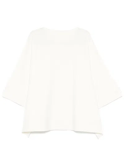 Issey Miyake Square Rib Ap Sweater In White