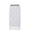 GANNI Ayame embroidered lace skirt