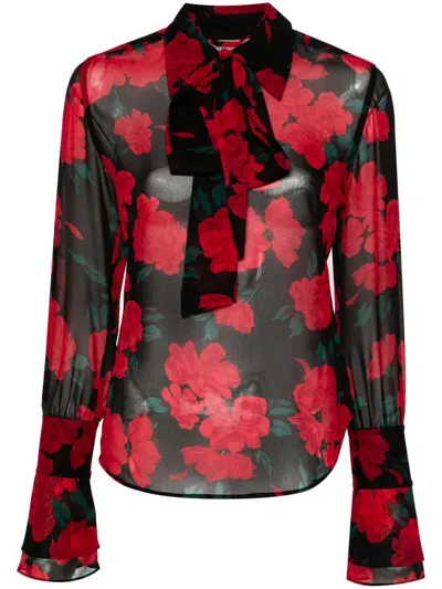 Equipment Mahalia Blouse In True Black Multi