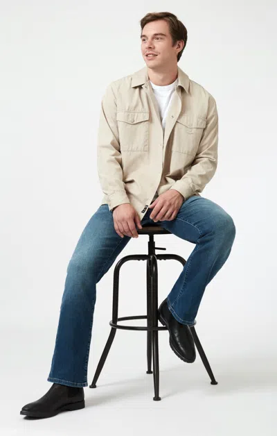 Mavi Josh Bootcut In Mid Brushed Organic Move In Medium Blue