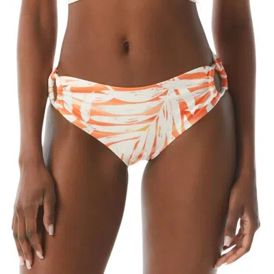 CARMEN MARC VALVO PRINT SIDE RING BIKINI BOTTOM IN SUNSET PALM 