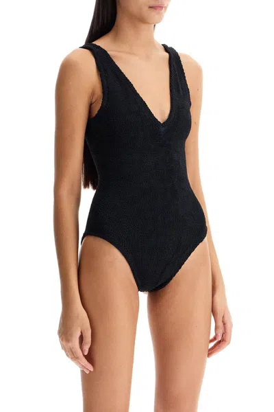 Shop Hunza G Sadie One-piece Swims In Black