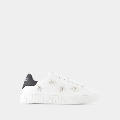 Versace Women's La Greca Sneakers In White