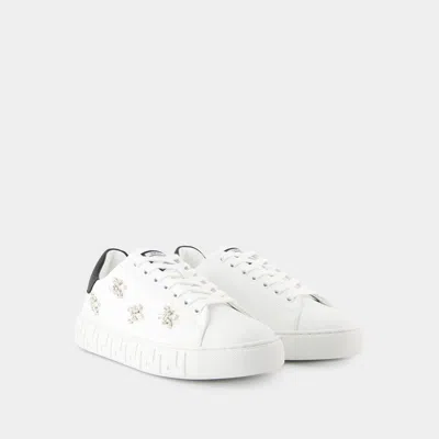 Versace Women's La Greca Sneakers In White
