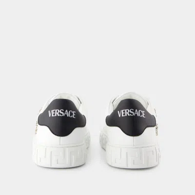 Versace Women's La Greca Sneakers In White