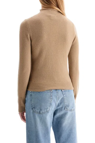 Shop Filippa K Wool And Cashmere Sweater With Decorative Details In Beige