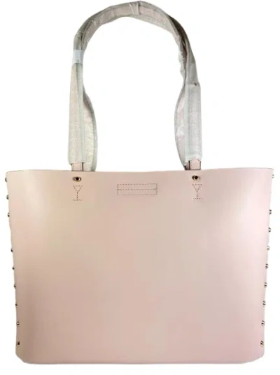 Michael Kors Women's Manhattan Smooth Leather Shoulder Tote Bag In Pink/gold