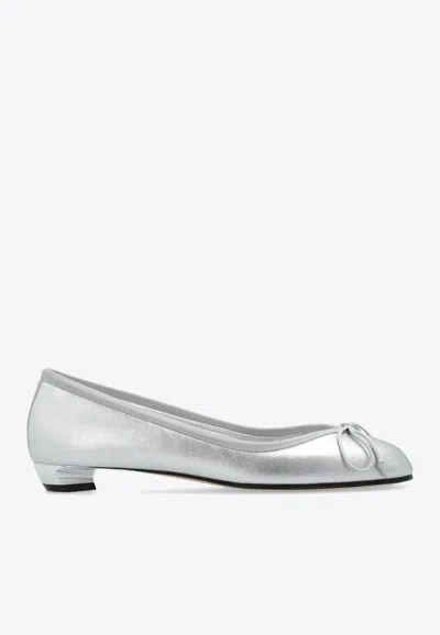 Alexander Mcqueen Bailarinas - Plata In Silver