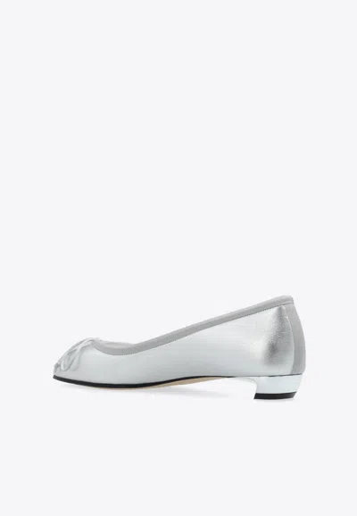 Alexander Mcqueen Bailarinas - Plata In Silver
