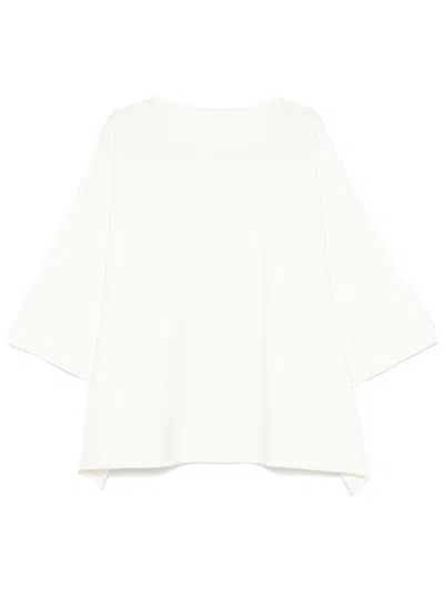 Issey Miyake Square Rib Ap Sweater In White