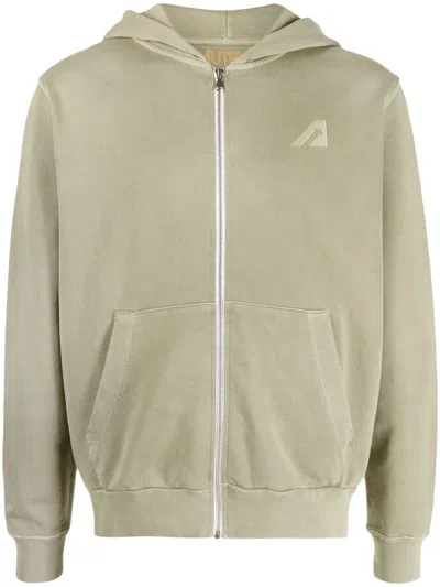 Autry Super Vintage Zip Hoodie In Grey