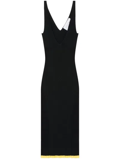 Az Factory X Ester Manas V-neck Short Dress In Black