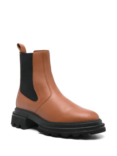 Hogan H674 Chelsea Boots In Brown