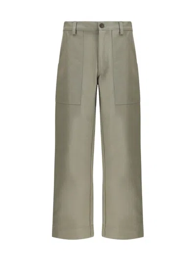 Shop Maison Kitsuné Pants In Green