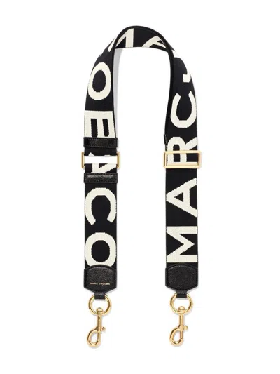 Marc Jacobs The Logo Webbing Strap Accessories In Black