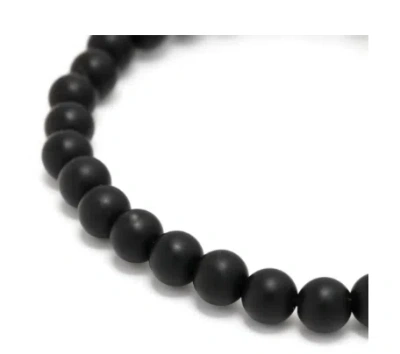 Alexander Mcqueen Skull Pearl Bracelet In Black