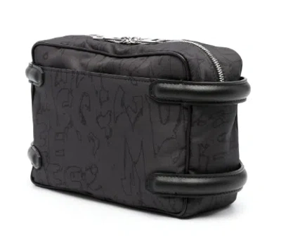 Alexander Mcqueen Alexander Mc Queen Black Camera Bag With Leather Details