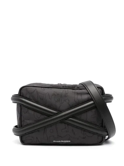 Alexander Mcqueen Alexander Mc Queen Black Camera Bag With Leather Details