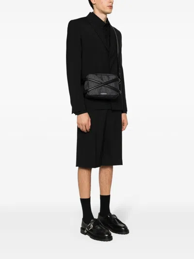 Alexander Mcqueen Alexander Mc Queen Black Camera Bag With Leather Details