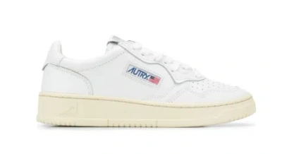Autry Medalist Low-top Bicolor Leather Sneakers