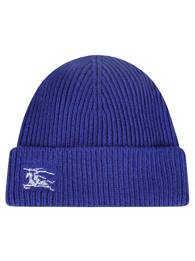 Burberry Electric Blue Cashmere Beanie Hat