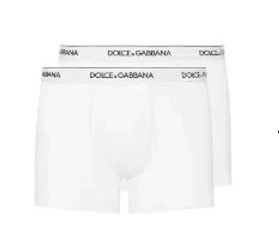 Dolce & Gabbana Two-pack Of Regular Boxers With Soft Waistband