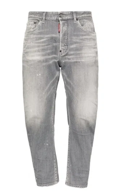 Dsquared2 Grey Denim With Faded Effect
