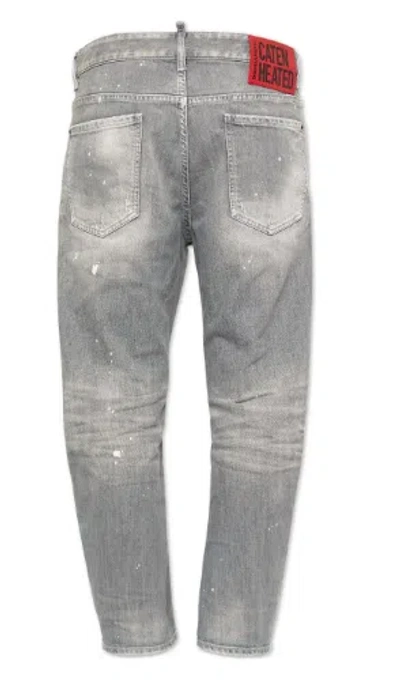 Dsquared2 Grey Denim With Faded Effect