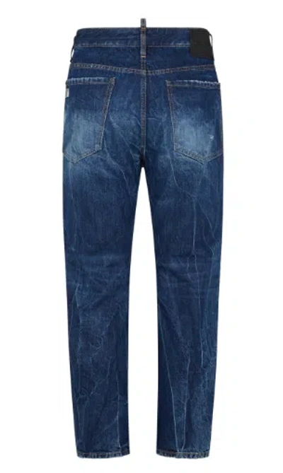 Dsquared2 Icon-print High-rise Straight-leg Jeans