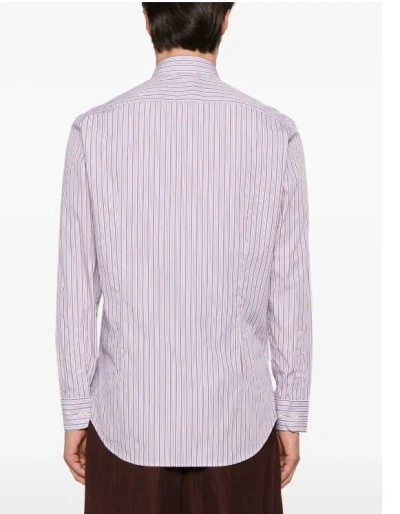 Etro Men's Pink Striped Button-down Shirt | Size 42 | Mrib0004 Color 99tr549s8451