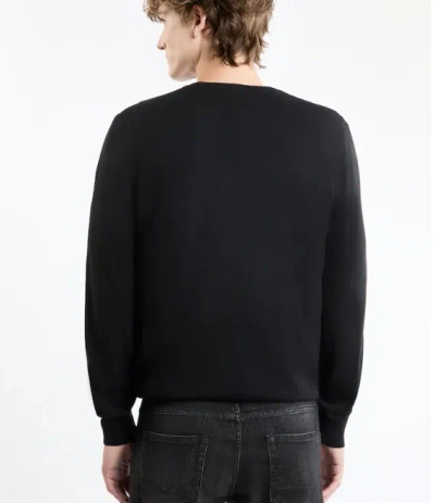 Fay Jumper In Blue Shaved Wool Knit