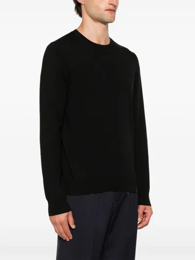 Fay Jumper In Blue Shaved Wool Knit