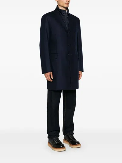 Fay Coat Logo Embroidered Rear Vents
