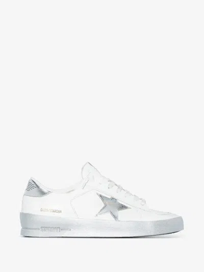 Golden Goose Women Stardan Sneakers With Laminated Star In White