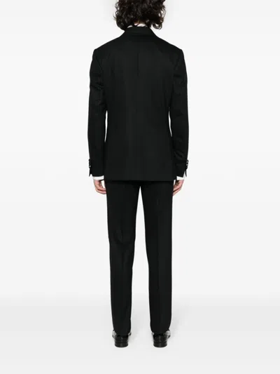 Lardini Single-breasted Crepe Suit