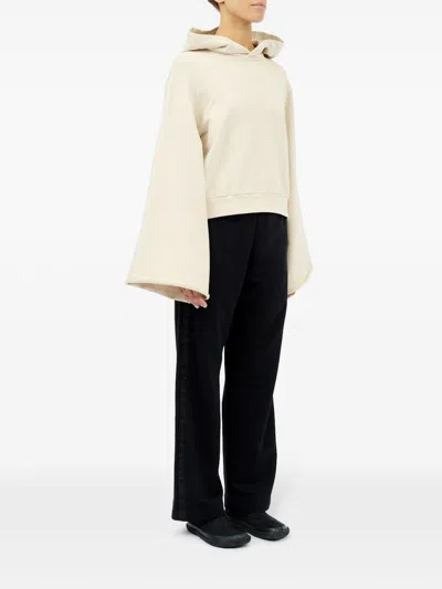 Mm6 Maison Margiela Drop-shoulder Hooded Sweatshirt
