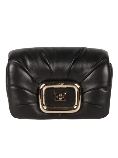 Roger Vivier Viv Choc Flap Leather Shoulder Bag
