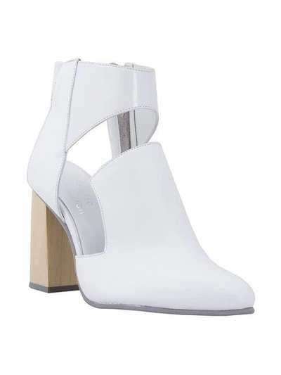 Studio Chofakian Slingback Mules In White