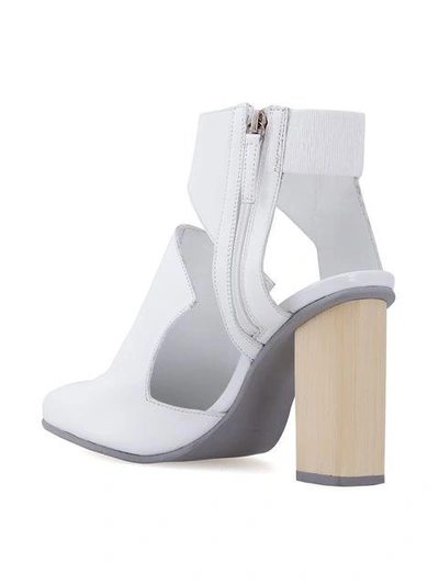 Studio Chofakian Slingback Mules In White