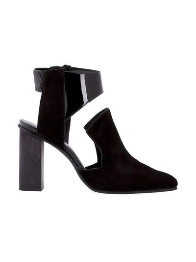 Studio Chofakian Slingback Mules - Black In Black