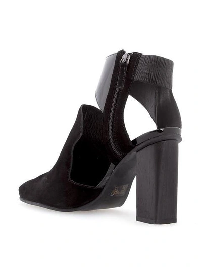 Studio Chofakian Slingback Mules - Black In Black