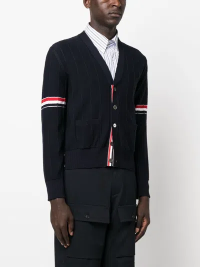 Thom Browne Rib Stitch Wool Cardigan
