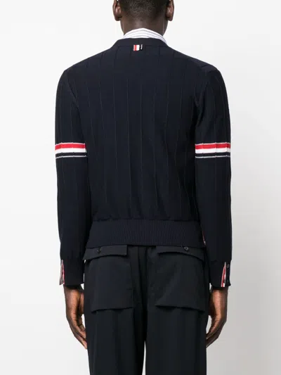 Thom Browne Rib Stitch Wool Cardigan