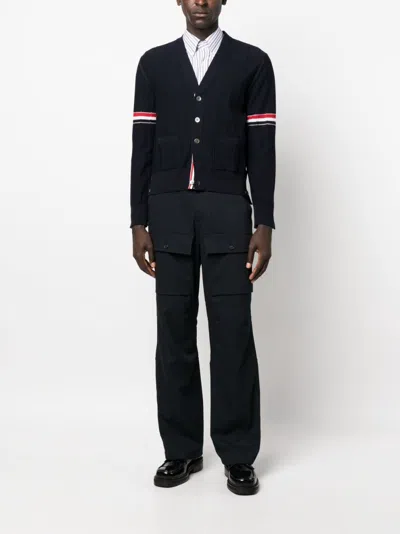 Thom Browne Rib Stitch Wool Cardigan