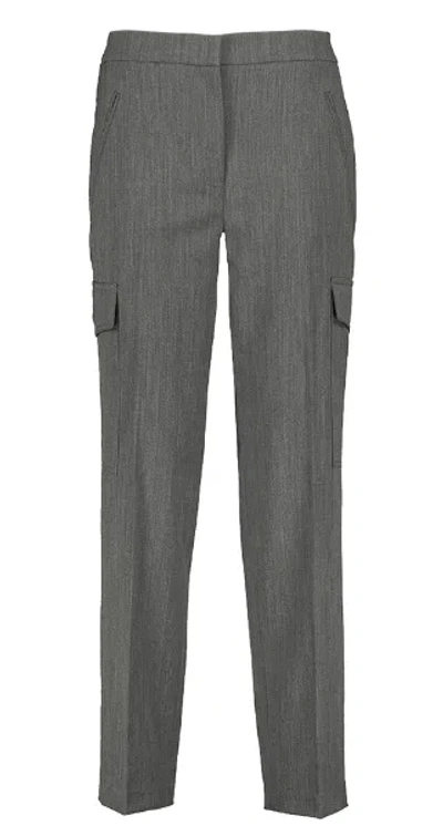 Twinset Twin-set Anthracite Grey Mélange Cargo Trousers