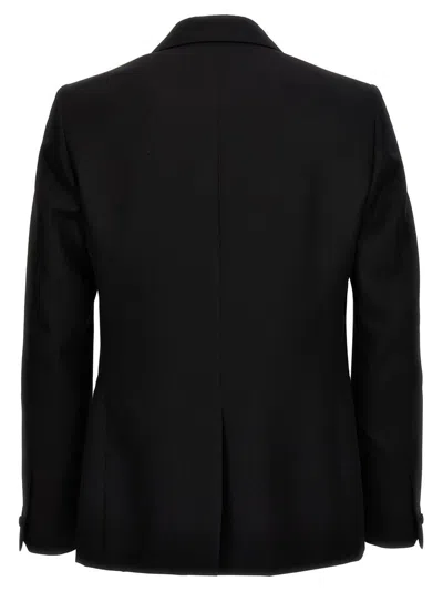 Givenchy 'satin Lapel' Tailored Fit Blazer In Black