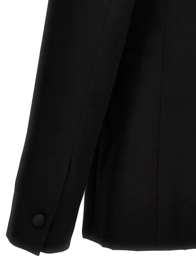 Givenchy 'satin Lapel' Tailored Fit Blazer In Black