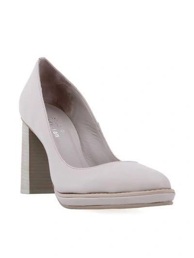 Studio Chofakian Leather Pumps In Neutrals