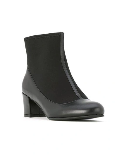 Shop Sarah Chofakian Panelled Ankle Boots In Black